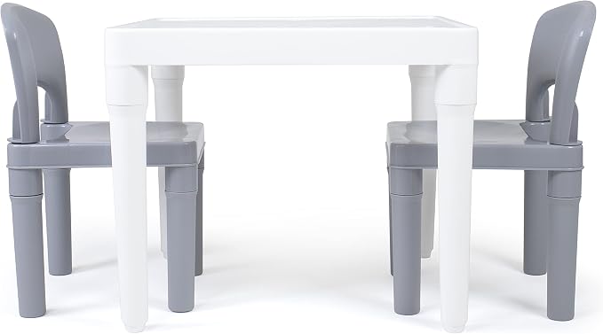 Humble Crew Kids Plastic Table and Chair Set, Toddler Activity Table - Image 8
