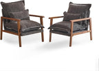 VINGLI Mid-Century Modern Cloud Accent Armchairs Set of 2 - Image 9
