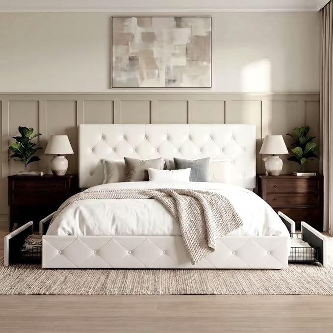 Allewie King Size Platform Bed Frame - Image 3