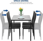 FDW Dining Table Set Dining Room Table Set - Image 4