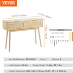 VEVOR Rattan Console Table - Image 3