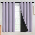 SimpleHome Lilac 100% Blackout Curtains Room Darkening Living Room 54 Inch | by SimpleHome