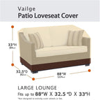 VAILGE Heavy Duty Patio Sofa Cover, 100% Waterproof Outdoor Sofa Cover - Image 2