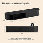 55" Floating TV Stand with Power Outlet - Image 2