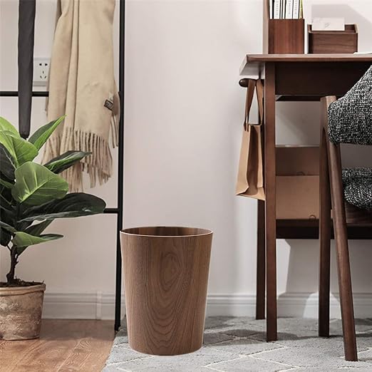 2.3 Gallons Wood Trash Can Wastebasket - Image 7