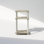 Furinno Just 3-Tier Turn-N-Tube Open Storage Nightstand, Plastic Poles - Image 6