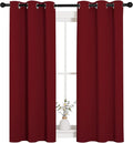 NICETOWN Christmas Burgundy Bedroom Curtains Blackout Draperies, Decorations by NICETOWN