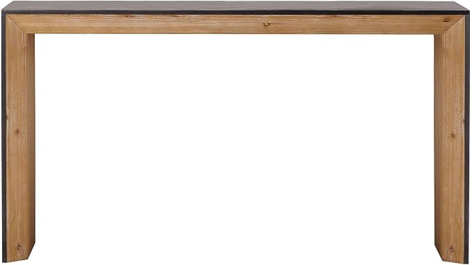 59" Wood Console Table for Entryway, Modern Sofa Table Behind Couch - Image 9
