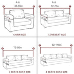 vctops 1-Piece Velvet Plush Stretch Sofa Slipcover - Image 5