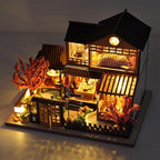 TOPBSFARNY Miniature Wooden Dollhouse Japanese House DIY Doll House Kit Villa - Image 7