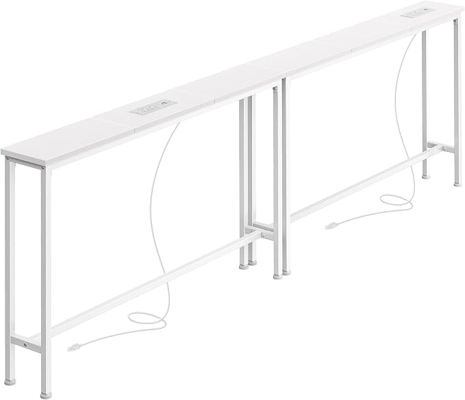 SUPERJARE 5.7 Inch Narrow Console Table by SUPERJARE