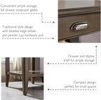 Leick Home Laurent End Table, Solid Wood, - Image 8