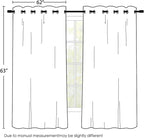 SimpleHome Grey 100% Blackout Curtains Room Darkening Living Room 63 Inch | - Image 2