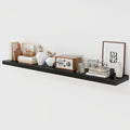 Acovy 55 Inch Floating Shelves, 9.3" Deep Floating Shelf Wall Mounted, Rustic by Acovy