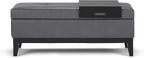 SIMPLIHOME Oregon Storage Ottoman Bench - Image 6