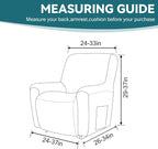 Cupuamon Recliner Chair Covers, Lazy Boy Recliner Covers Stretch Reclining - Image 2