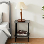 Apicizon 2 Tier End Table Set of 2, Boho Side Table - Image 2