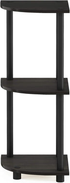 Furinno TURN-N-TUBE Corner Shelf, 3-Tier Corner Bookshelf, Display Storage - Image 7