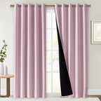NICETOWN 100% Blackout Window Curtain Panels, Heat and Cold Blocking Drapes by NICETOWN