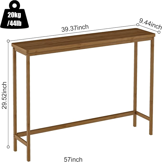VASMIA Console Table, Entryway Table, Narrow Sofa Table, Living Room - Image 3