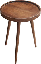 Modway Chiro Solid Wood Side Table in Walnut - Image 4