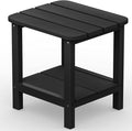 SERWALL Double Adirondack Side Table Rectangular End Table by SERWALL