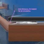 Extremely Soft Clear Glass Table Top Anti Slip Bumper Pads Non-Adhesive Rubber - Image 8
