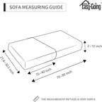 Easy-Going Stretch 2 Pieces Couch Cushion Cover - Image 3