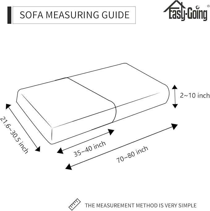 Easy-Going Stretch Individual Couch Cushion Cover Sofa Seat Furniture Protector - Image 3