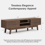 TOLEAD 59" TV Console, Mid Century Modern TV Stand - Image 2