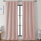 Simplebrand Ava Blush Blackout Curtains by Simplebrand