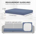 8Pcs Outdoor Cushion Covers, Elastic Patio Cushion Covers | Washable, - Image 2