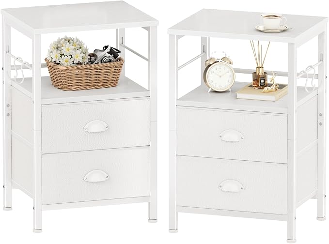 Furologee Nightstands Set of 2, End Table by Furologee