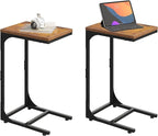 WLIVE C-Shaped End Table Set of 2, Small Couch Side Tables by WLIVE