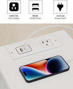 TUTOTAK Small End Table with Charging Station, Narrow Side Table with USB Ports - Image 5