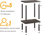 Apicizon 2 Tier End Table Set of 2, Small Side Table - Image 3