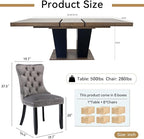 Henf 9 Pieces Extendable Dining Table Set - Image 7