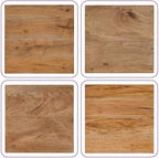 Brown Mixed Recycled Wood Coffee Table, Rustic Solid Wood Small Durable - Image 6