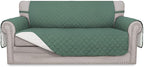 Easy-Going Reversible Couch Cover, 2 Cushion Sofa, Cyan/Ivory | Oversized by Easy-Going
