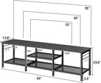 Furologee TV Stand for TVs up to 70 Inch, 63 Inch Entertainment Center - Image 2