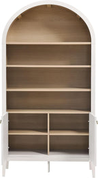 Modway Nolan Tall Arched Storage Display Cabinet in Ivory - Image 9