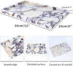 Real Luxurious Natural Marble Vanity Tray Genuine Marble/Stone Storage Tray - Image 2