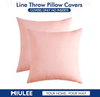 MIULEE Pack of 2 Decorative Outdoor Solid Waterproof Throw Pillow Covers Spring - Image 6