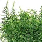 Artificial Plants, Plastic Grass Fern Shrubs Leaves Fake Bushes Outdoor Indoor Greenery Home Garden Décor UV Resistant Planting Filler Table Centerpieces Arrangements DIY Decoration 8 Pack - Image 3