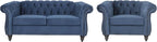 RARZOE 2 Pieces of Living Room Furniture Sofa Sets, Modern Contemporary Tufted - Image 4