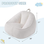 HUGHEAVEN Bean Bag Chairs for Kids, Toddler Bean Bag Chair, Comfy Cozy Reading - Image 2