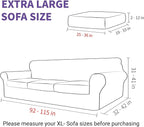 ZNSAYOTX Oversized Velvet Couch Cover 4 Piece Stretch Sofa Covers - Image 6