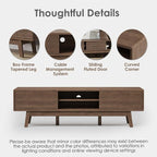 TOLEAD 59" TV Console, Mid Century Modern TV Stand - Image 5