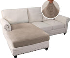 H.VERSAILTEX Sectional Couch Covers 1 Piece Chaise Slipcover L Shape Separate - Image 2