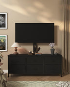 TV Stand with Mount, Fabric Dresser with 6 Drawers - Image 3
